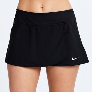 Nike Women’s Black Swim Skort Bottom Dri-Fit Stretch Swimwear Shorts Size L